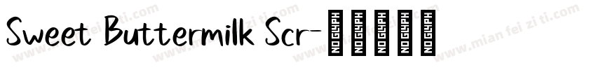 Sweet Buttermilk Scr字体转换